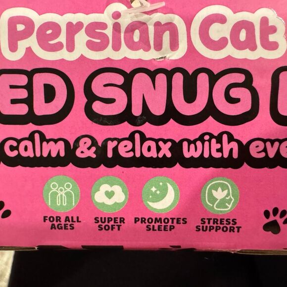 NEW 2.2 Pound Weighted Persian Cat Stuffed Animal for Relaxation - Picture 6 of 7